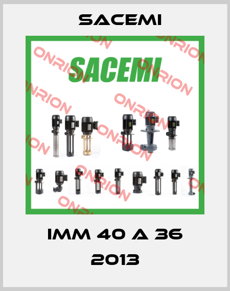 IMM 40 A 36 2013 Sacemi