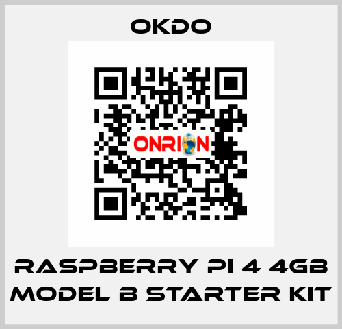 Raspberry Pi 4 4GB Model B Starter Kit Okdo