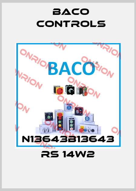 N13643B13643 RS 14W2 Baco Controls