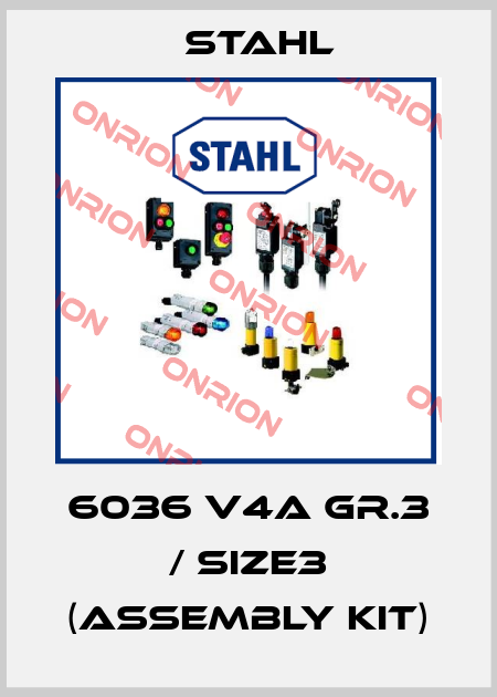 6036 V4A Gr.3 / size3 (Assembly kit) Stahl