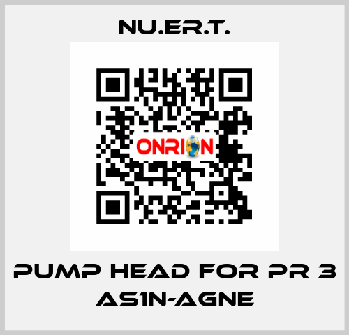 pump head for PR 3 AS1N-AGNE NU.ER.T.