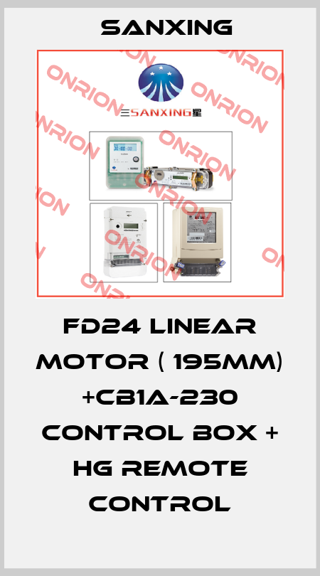 FD24 LINEAR MOTOR ( 195MM) +CB1A-230 CONTROL BOX + HG REMOTE CONTROL Sanxing