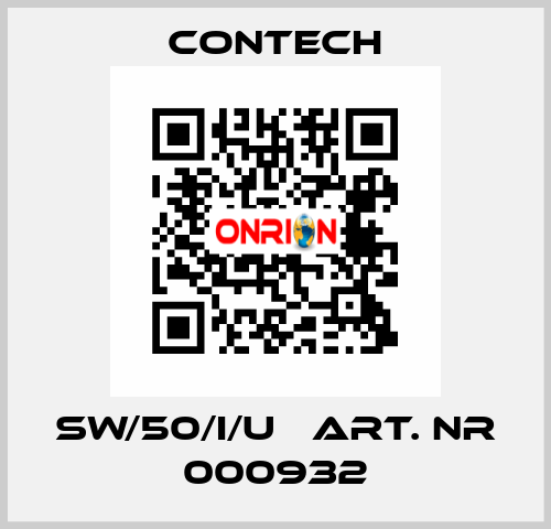 SW/50/I/U   Art. nr 000932 Contech