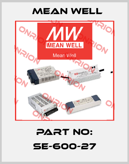 Part no: se-600-27 Mean Well