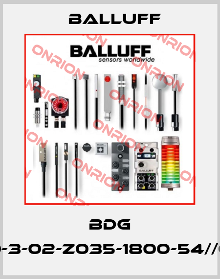 BDG 9210-3-02-Z035-1800-54//0,7m Balluff