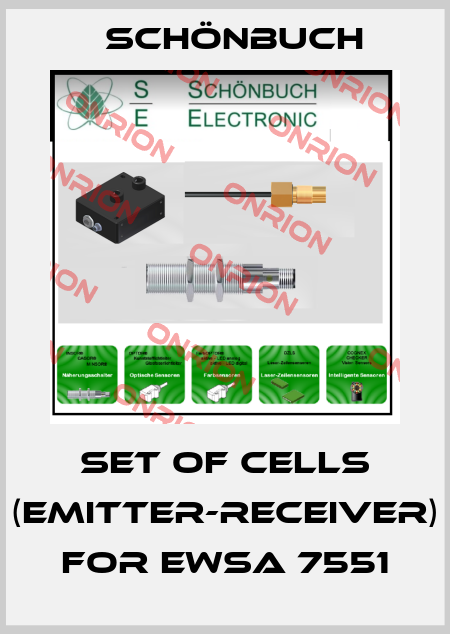 Set of cells (emitter-receiver) for EWSA 7551 Schönbuch