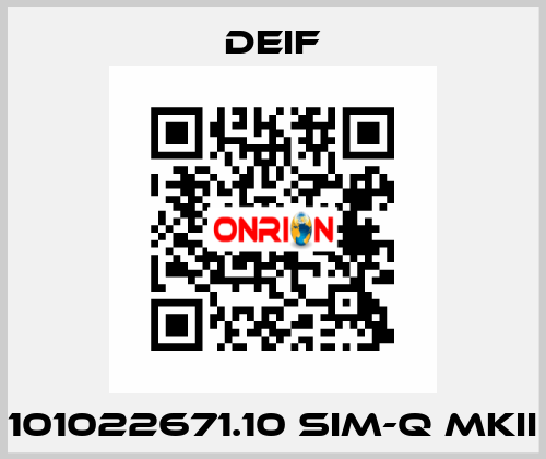 101022671.10 SIM-Q MKII Deif