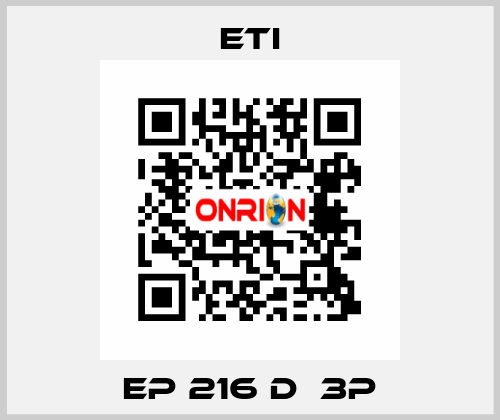 EP 216 D  3p Eti