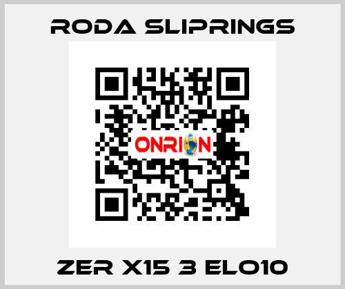 ZER X15 3 ELO10 Roda Sliprings
