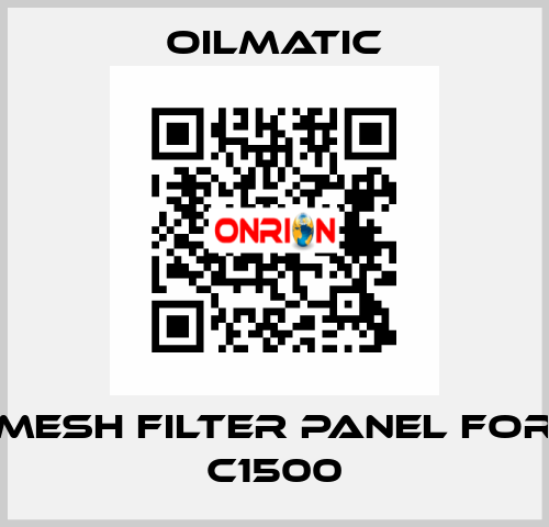 mesh filter panel for C1500 OILMATIC