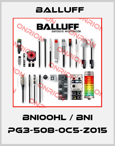 BNI00HL / BNI PG3-508-0C5-Z015 Balluff