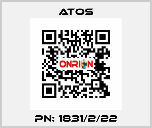 PN: 1831/2/22 Atos