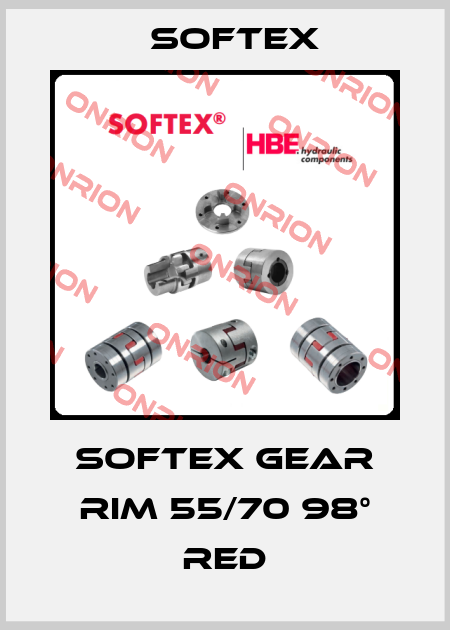 Softex gear rim 55/70 98° red Softex