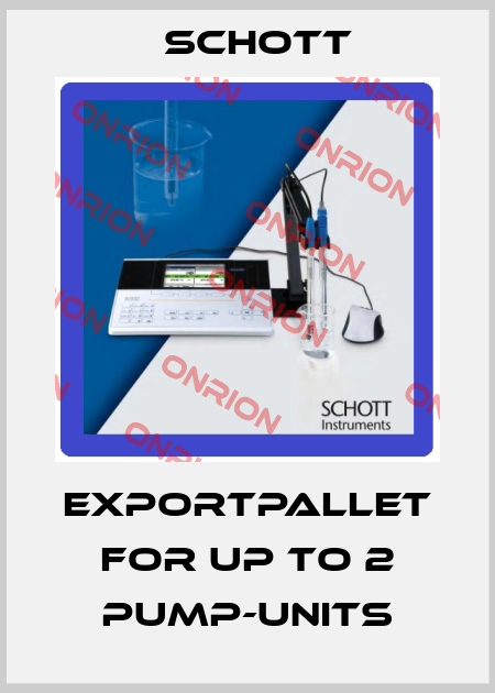 Exportpallet for up to 2 pump-units Schott