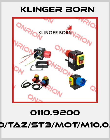 0110.9200 K900/TAZ/ST3/MOT/M10,0A/KL Klinger Born