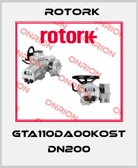 GTA110DA00KOST DN200 Rotork