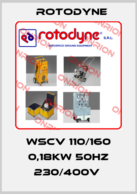WSCV 110/160 0,18KW 50HZ 230/400V  Rotodyne