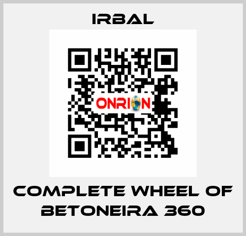 complete wheel of BETONEIRA 360 irbal
