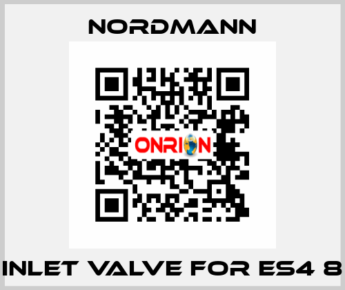Inlet valve for ES4 8 Nordmann