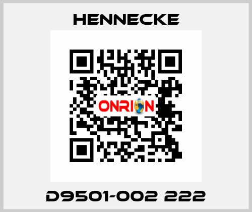 D9501-002 222 Hennecke