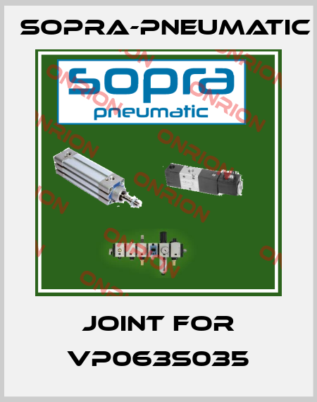 Joint for VP063S035 Sopra-Pneumatic