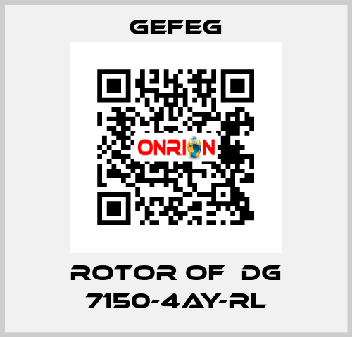 rotor of  Dg 7150-4AY-RL Gefeg