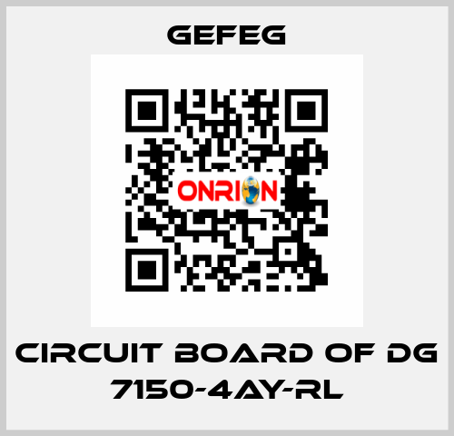 circuit board of Dg 7150-4AY-RL Gefeg