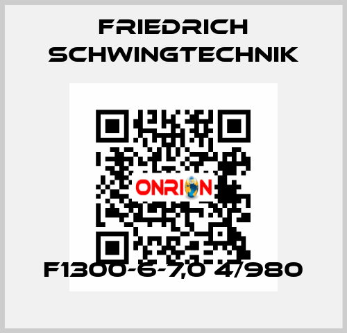 F1300-6-7,0 4/980 Friedrich Schwingtechnik