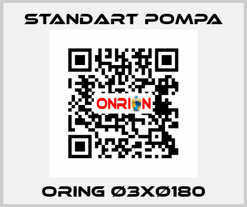 ORING Ø3xØ180 STANDART POMPA