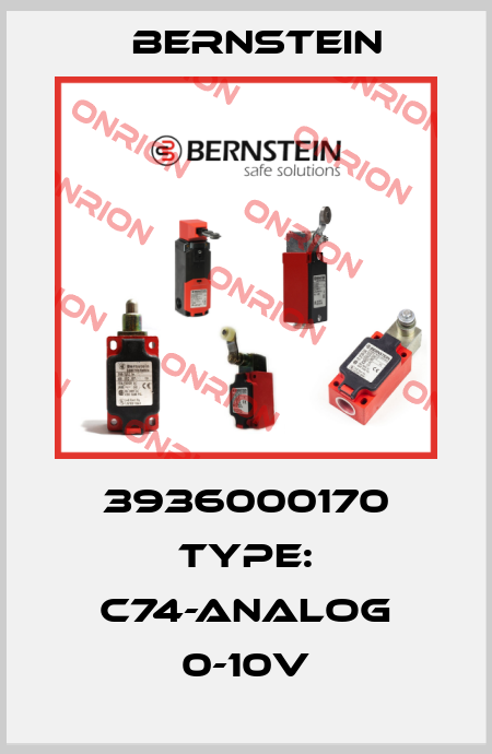 3936000170 Type: C74-ANALOG 0-10V Bernstein