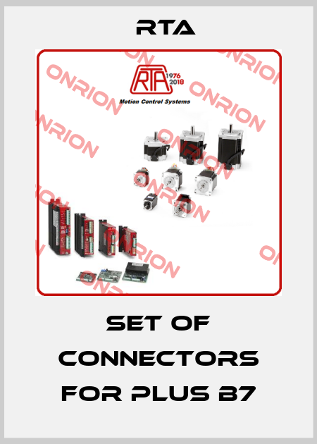 set of connectors for PLUS B7 RTA