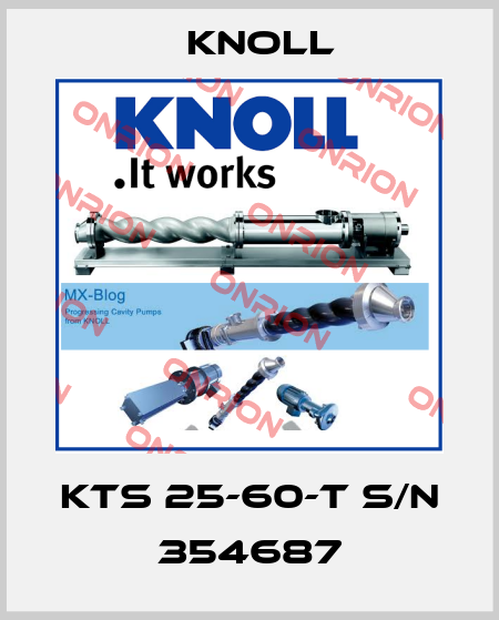 KTS 25-60-T S/N 354687 KNOLL