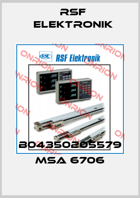B04350205579 MSA 6706 Rsf Elektronik
