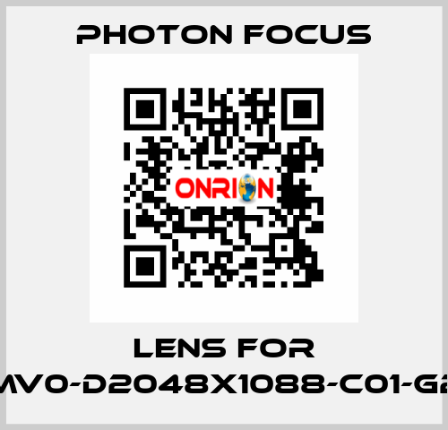 lens for MV0-D2048X1088-C01-G2 PHOTON FOCUS