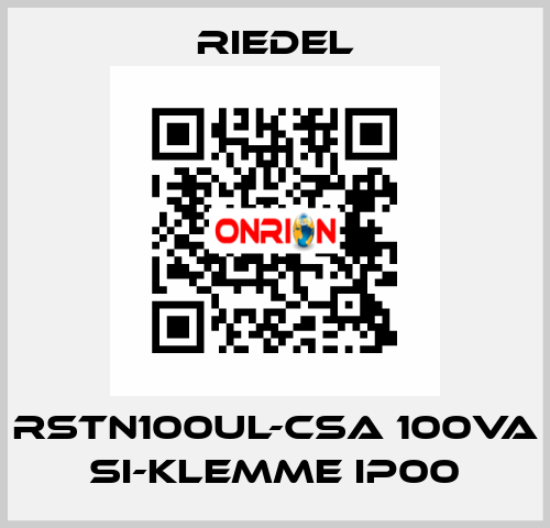 RSTN100UL-CSA 100VA Si-Klemme IP00 Riedel
