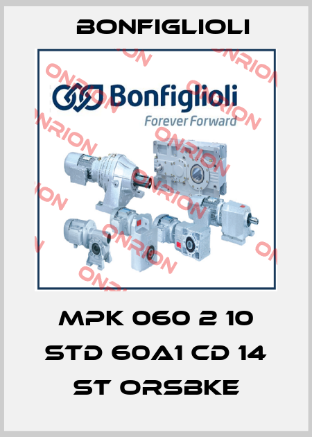 MPK 060 2 10 STD 60A1 CD 14 ST ORSBKE Bonfiglioli