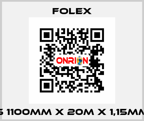 S 1100mm x 20m x 1,15mm Folex