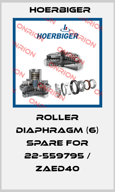 ROLLER DIAPHRAGM (6) spare for 22-559795 / ZAED40 Hoerbiger