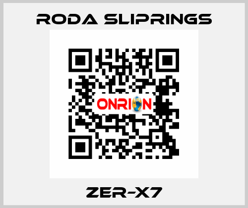 ZER–X7 Roda Sliprings