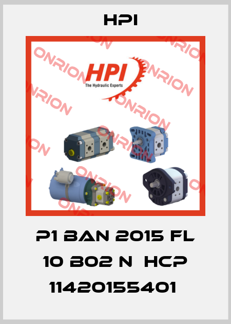 P1 BAN 2015 FL 10 B02 N  HCP 11420155401  HPI