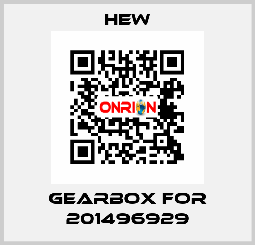 Gearbox for 201496929 HEW