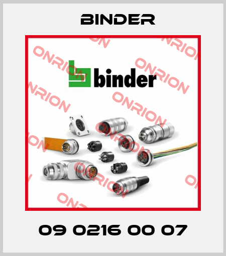 09 0216 00 07 Binder
