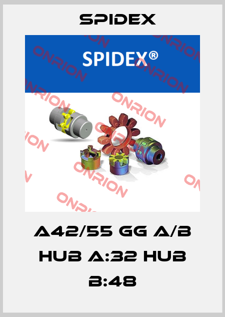 A42/55 GG A/B HUB A:32 HUB B:48 Spidex