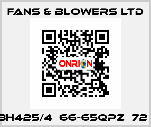 BH425/4  66-65QPZ  72㎏ Fans & Blowers Ltd