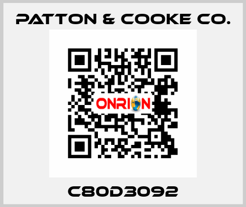 C80D3092 Patton & Cooke Co.