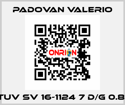 TUV SV 16-1124 7 D/G 0.81 PADOVAN VALERIO