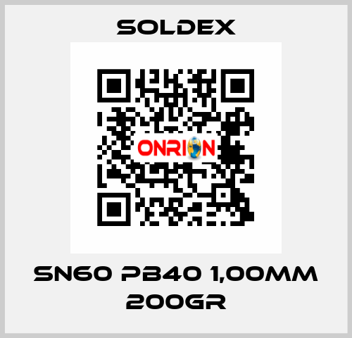 Sn60 Pb40 1,00mm 200Gr SOLDEX