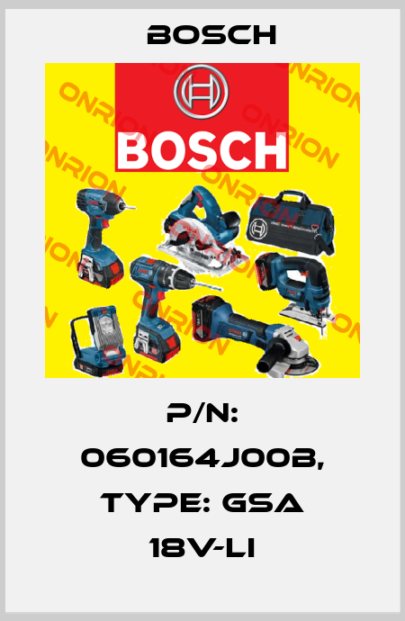 P/N: 060164J00B, Type: GSA 18V-LI Bosch