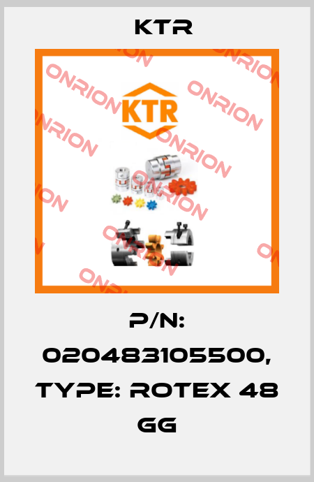 P/N: 020483105500, Type: ROTEX 48 GG KTR