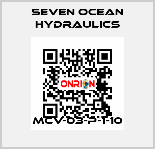 MCV-03-P-1-10 Seven Ocean Hydraulics